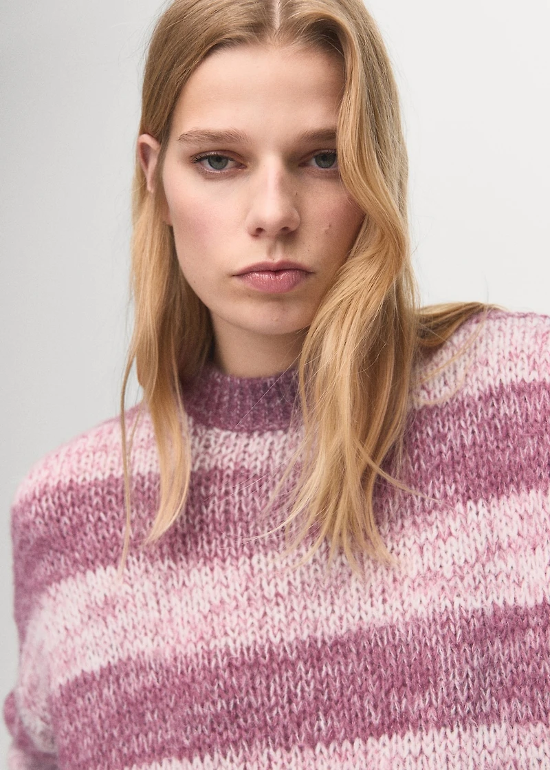Oversized striped sweater