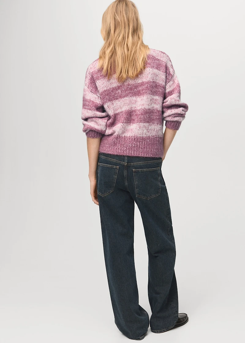 Oversized striped sweater