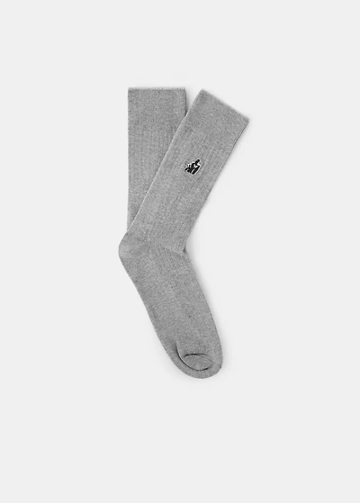 Animal embroidered cotton socks