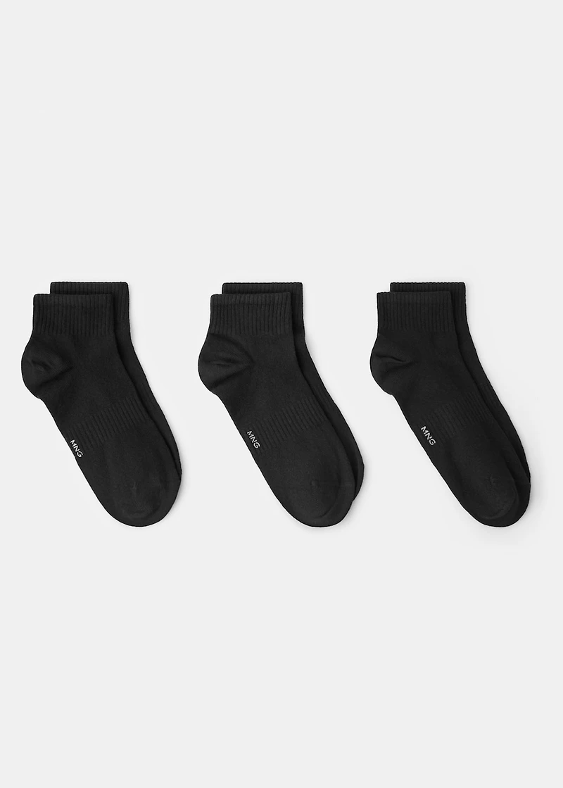 Pack of 3 cotton socks
