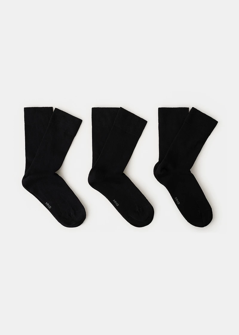 Pack of 3 cotton socks