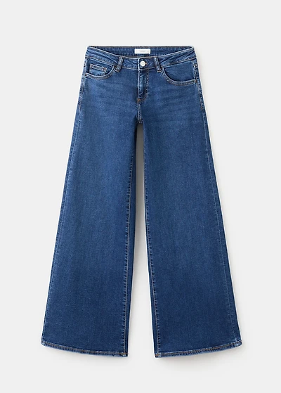 Low-waist wide leg jeans
