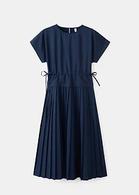 Pleated A-line dress