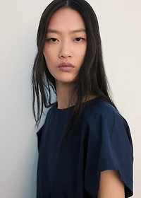 Pleated A-line dress