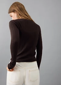 Fine-knit sweater