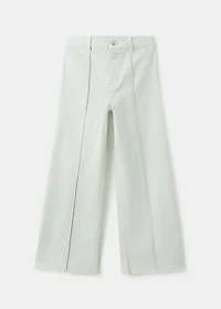 Culotte jeans with seam detail