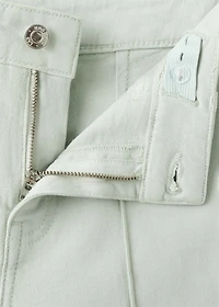 Culotte jeans with seam detail