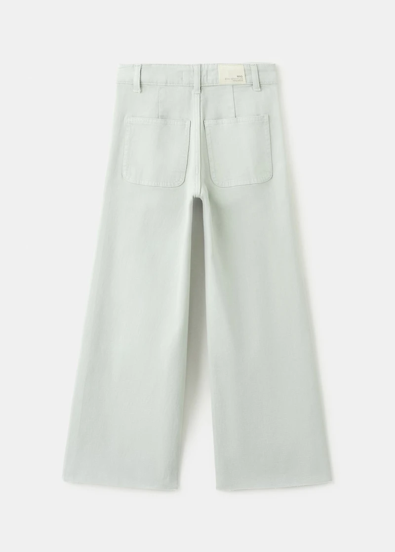 Culotte jeans with seam detail