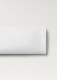 500-thread count cotton percale pillowcase with rounded piping detail 45x110 cm