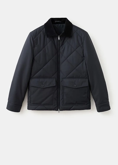 Quilted water repellent jacket