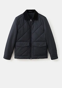Quilted water repellent jacket