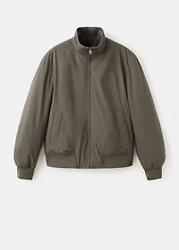 Water-repellent bomber jacket