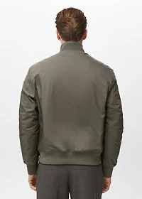 Water-repellent bomber jacket