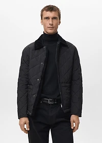 Quilted water repellent jacket
