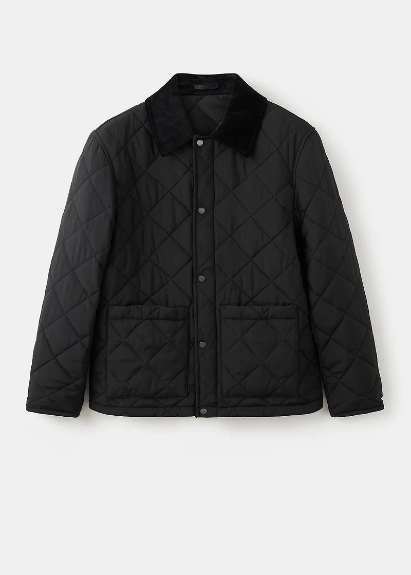 Quilted water repellent jacket