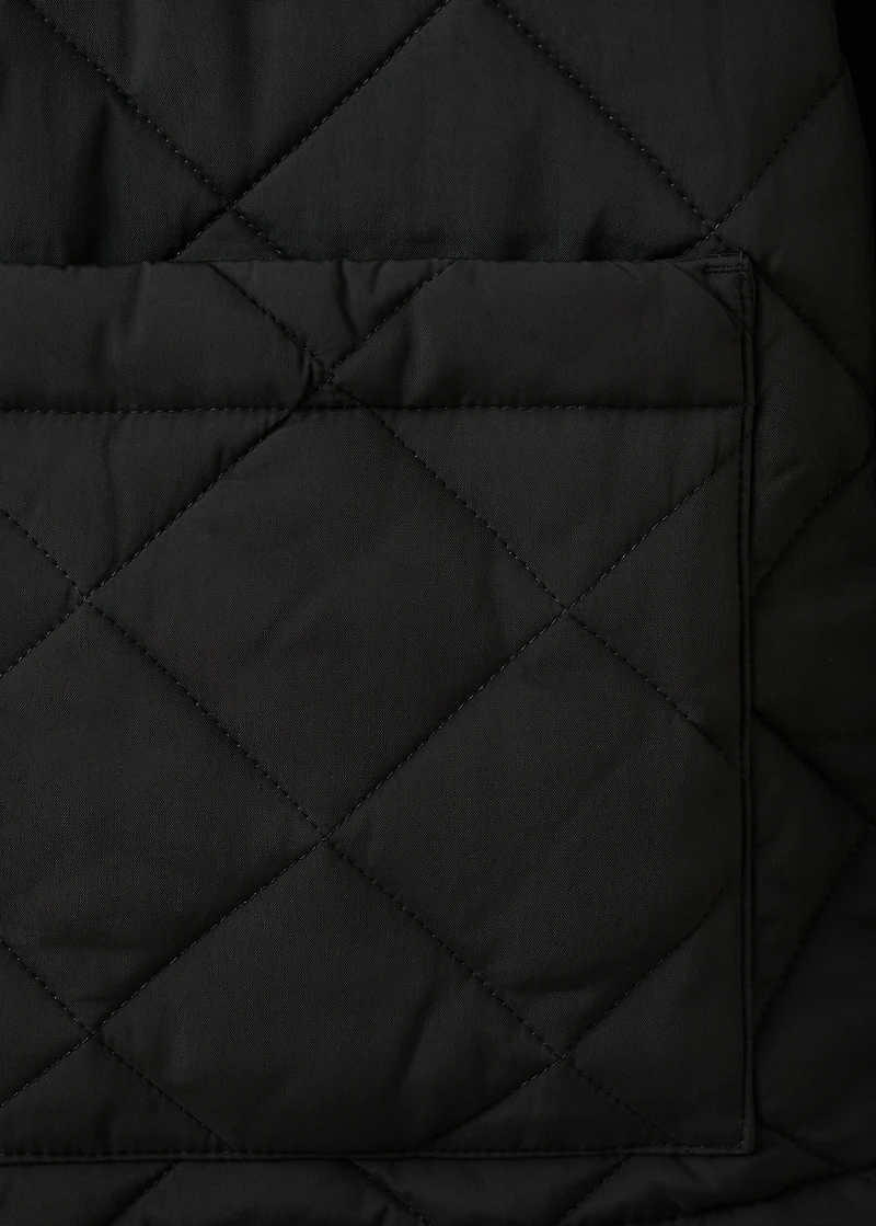 Quilted water repellent jacket