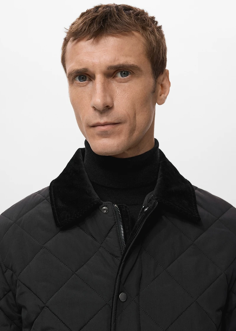 Quilted water repellent jacket