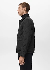 Quilted water repellent jacket