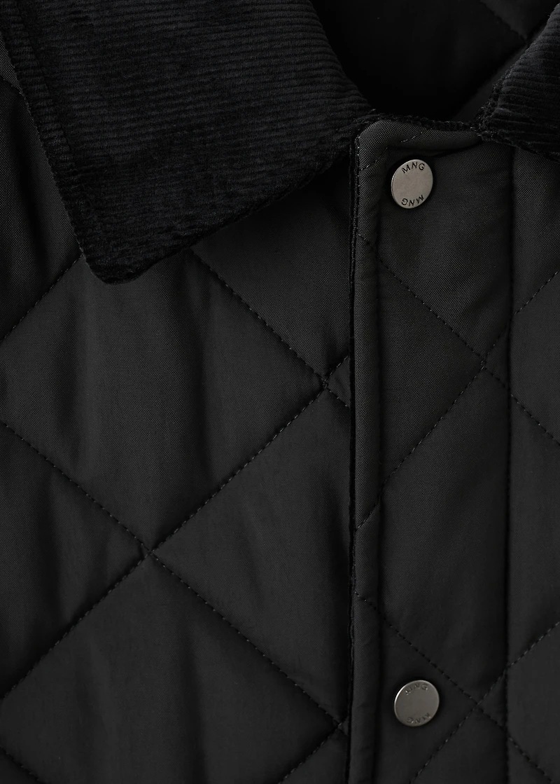 Quilted water repellent jacket