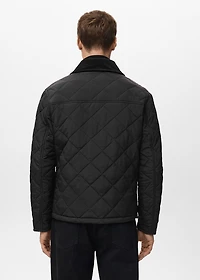 Quilted water repellent jacket