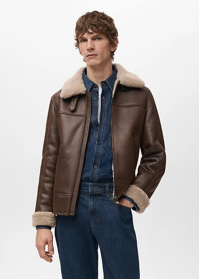 Double face sheepskin jacket