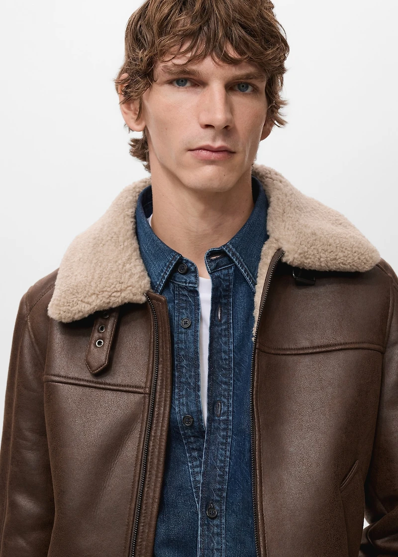 Double face sheepskin jacket