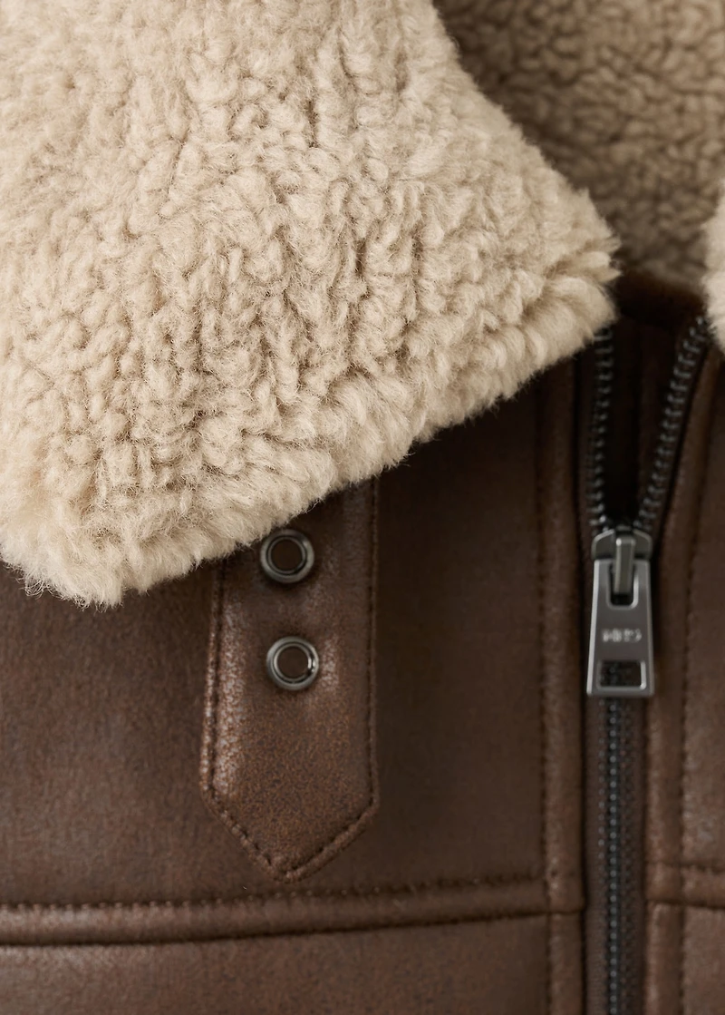 Double face sheepskin jacket