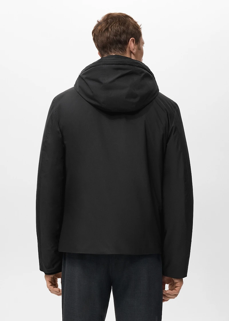 Quilted water repellent jacket