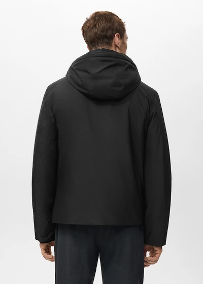 Quilted water repellent jacket