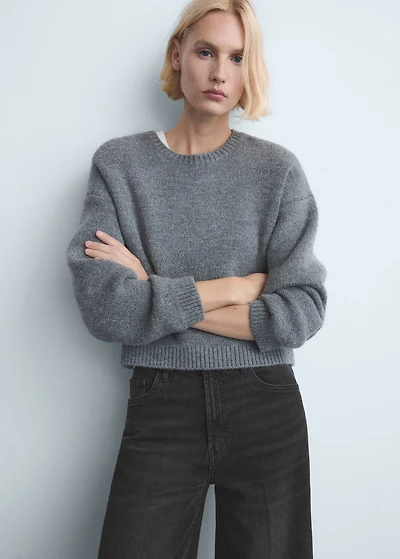 High-waisted wide-leg jeans