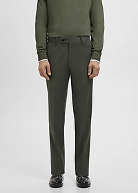 Milan slim-fit suit pants