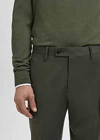 Milan slim-fit suit pants