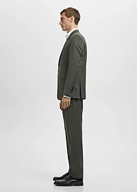 Milan slim-fit suit pants