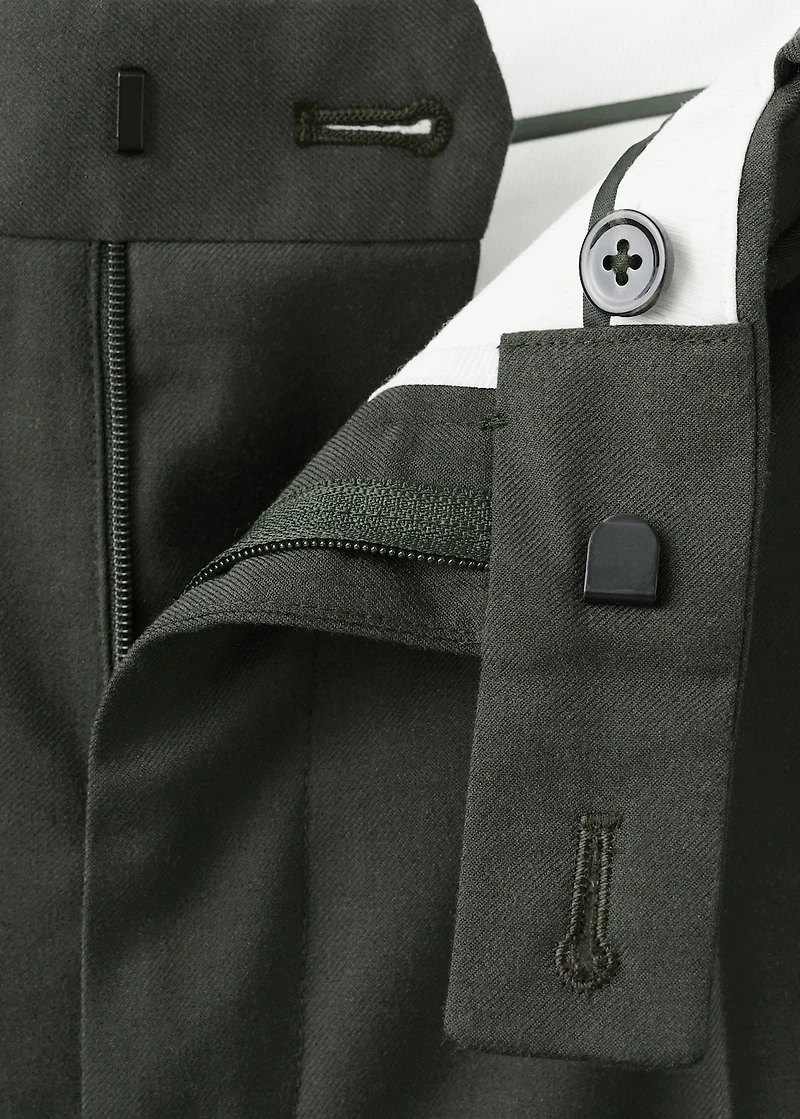 Milan slim-fit suit pants