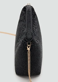 Handbag with rhinestones