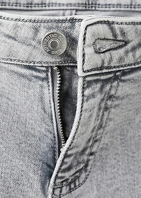 Two-tone wide leg jeans