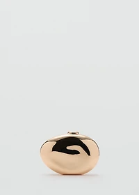 Oval clutch bag