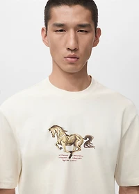 100% cotton printed t-shirt