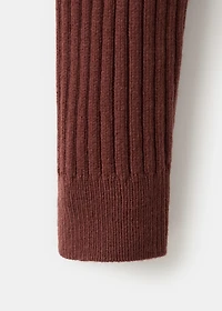 Wool-blend rib-knit sweater