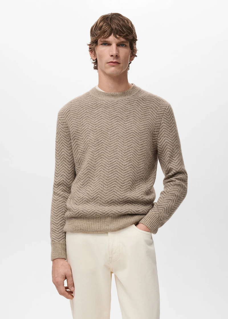 Knit striped sweater