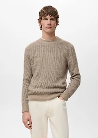 Knit striped sweater