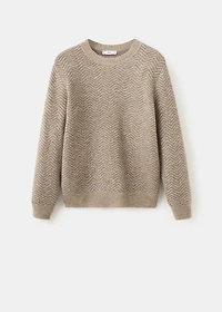 Knit striped sweater