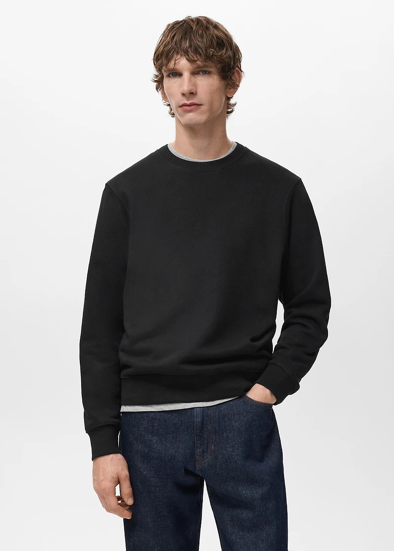 Regular-fit cotton sweatshirt