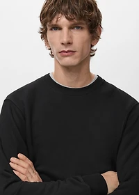 Regular-fit cotton sweatshirt