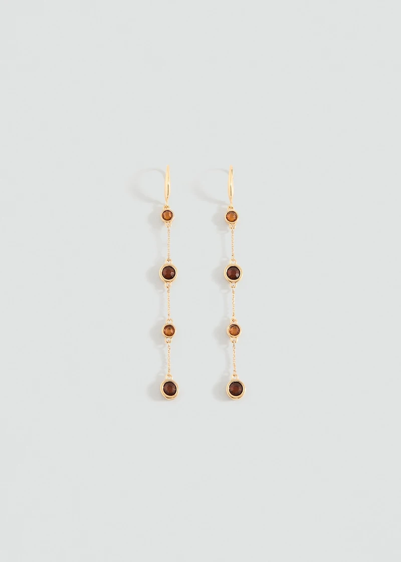 Thread sphere earrings