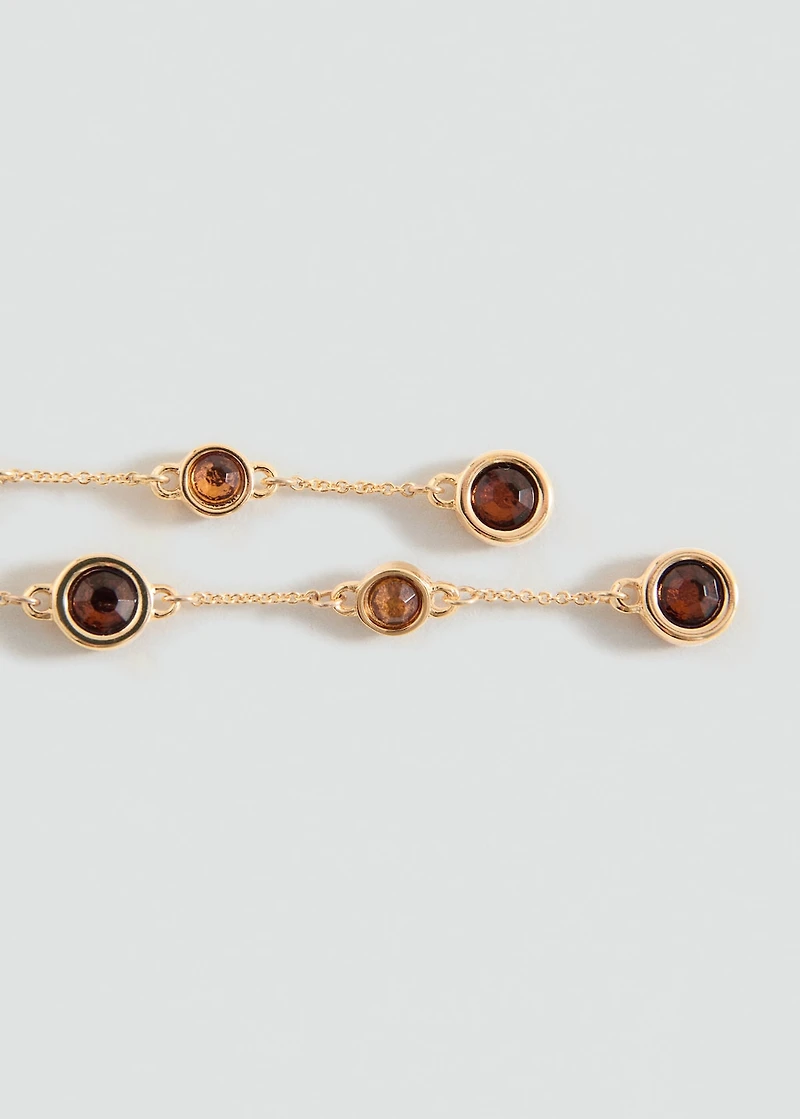 Thread sphere earrings