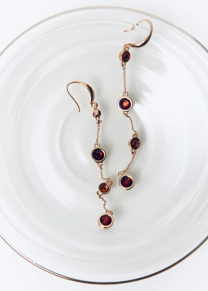 Thread sphere earrings