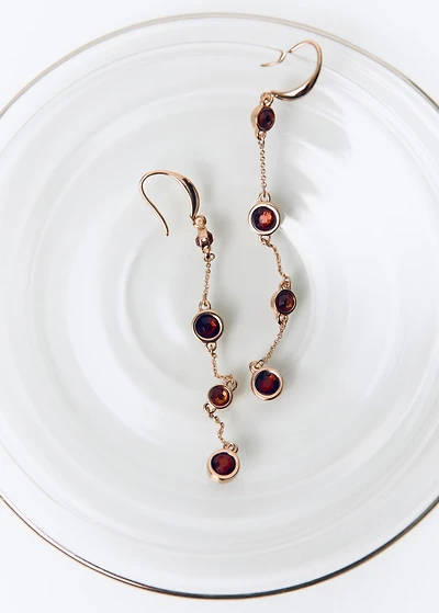 Thread sphere earrings