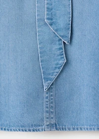 Lyocell blouse with bow