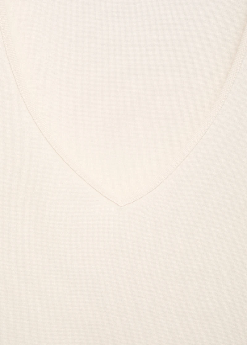 Cotton V-neck tank top